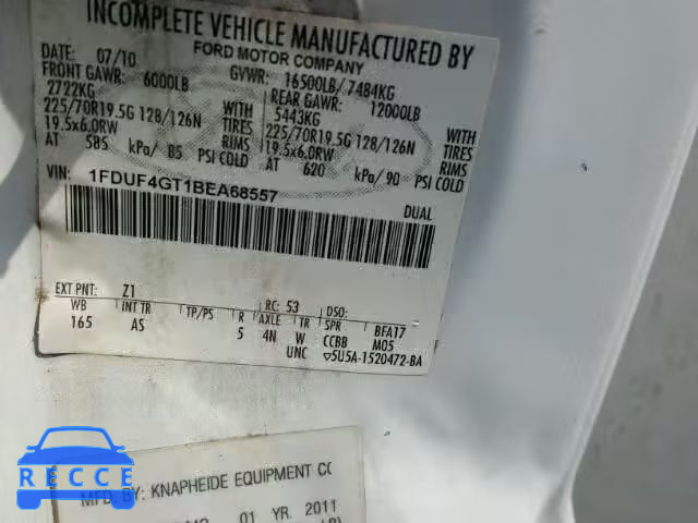 2011 FORD F450 SUPER 1FDUF4GT1BEA68557 Bild 9
