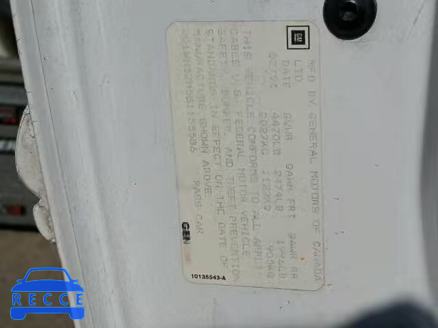 1995 CHEVROLET LUMINA LS 2G1WN52M5S1155586 image 9