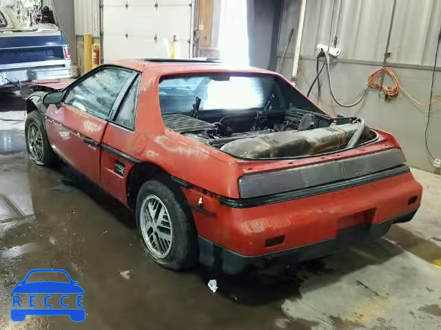 1986 PONTIAC FIERO 1G2PE37R1GP203751 image 2