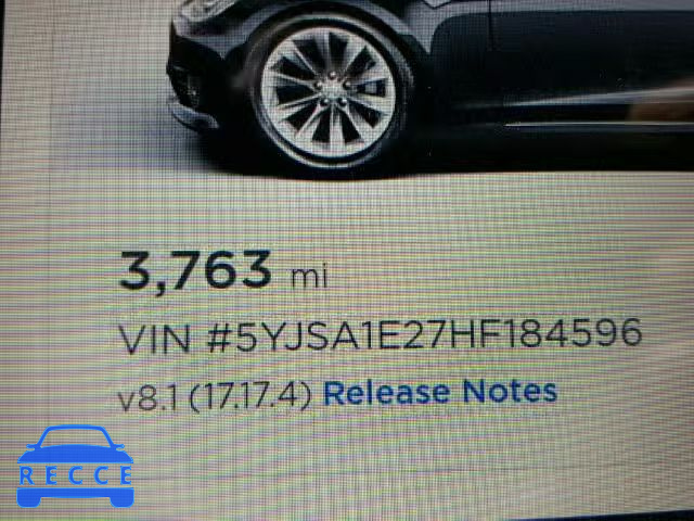 2017 TESLA MODEL S 5YJSA1E27HF184596 image 7