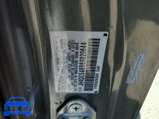 2006 ACURA RSX JH4DC54886S020644 image 9