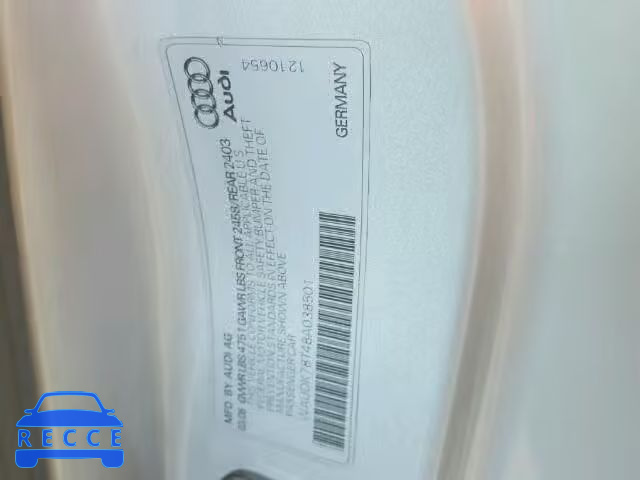 2008 AUDI A5 QUATTRO WAUDK78T48A038501 image 9