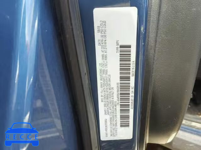 2009 SUBARU OUTBACK 3. 4S4BP85C694326165 зображення 9