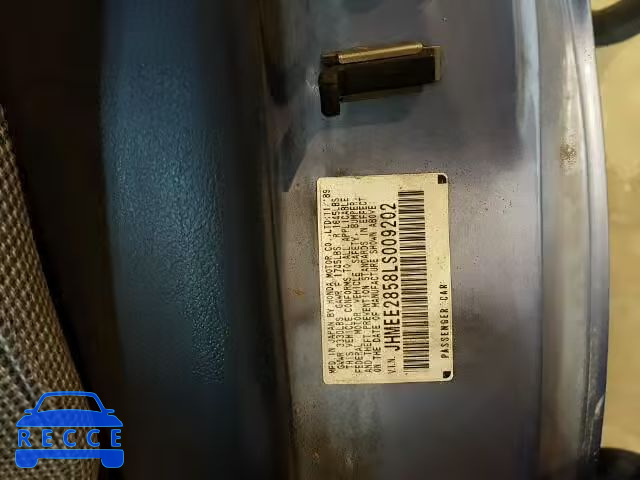 1990 HONDA CIVIC JHMEE2858LS009202 image 9
