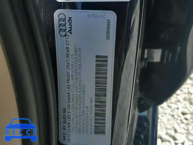 2013 AUDI A6 PREMIUM WAUGFAFC7DN021647 image 9