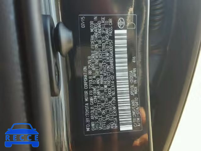 2016 TOYOTA MIRAI JTDBVRBD5GA000157 Bild 9