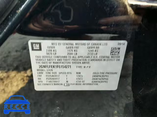 2015 CHEVROLET EQUINOX 2GNFLFEK1F6154271 image 9