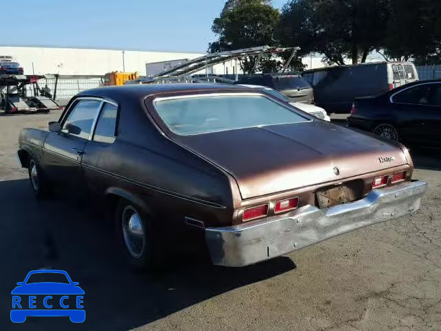 1973 CHEVROLET NOVA 1X17F3L163756 Bild 2