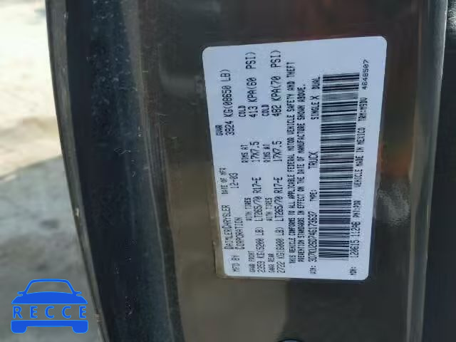 2004 DODGE RAM 2500 S 3D7KU26D74G173637 image 9