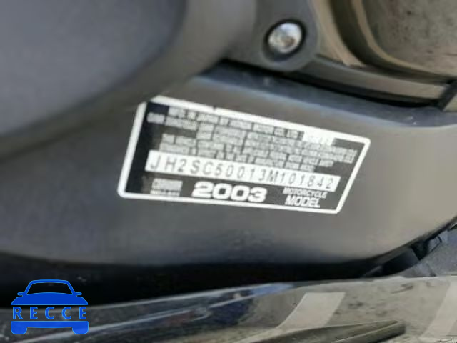 2003 HONDA CBR900RR JH2SC50013M101842 image 9