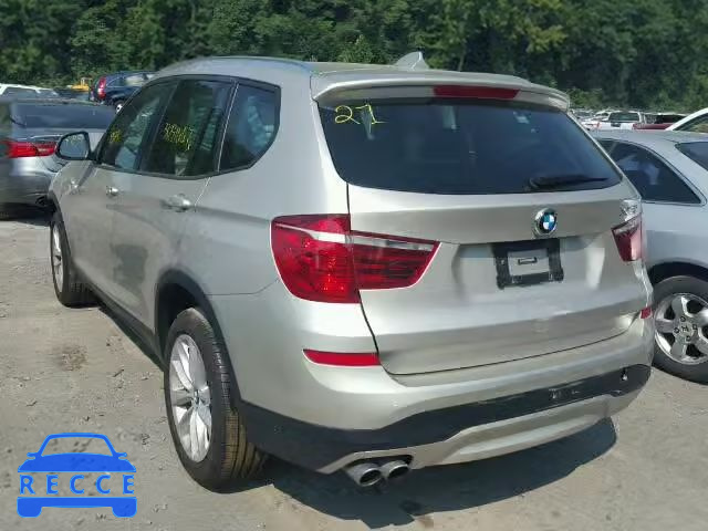 2017 BMW X3 5UXWX9C32H0T20320 зображення 2