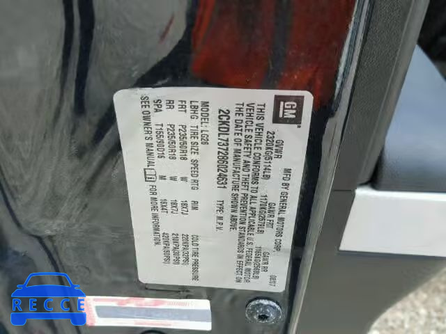 2008 PONTIAC TORRENT GX 2CKDL737286024631 image 9