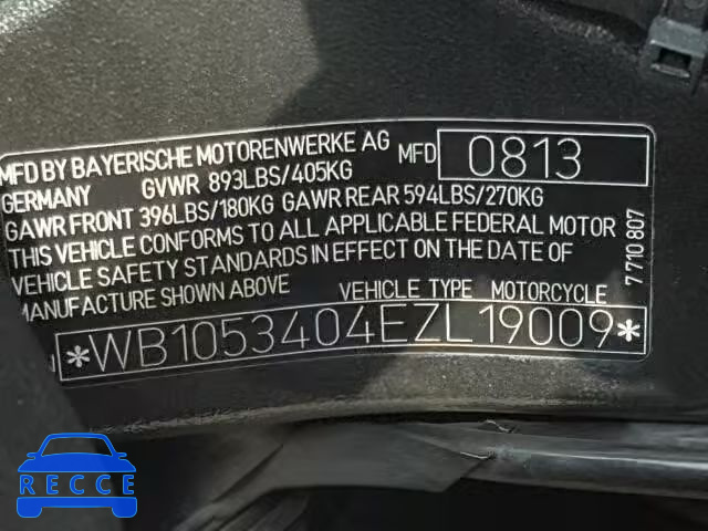 2014 BMW S 1000 WB1053404EZL19009 image 9