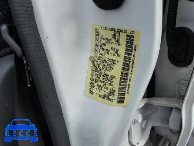 2000 NISSAN XTERRA XE 5N1DD28TXYC518865 зображення 9