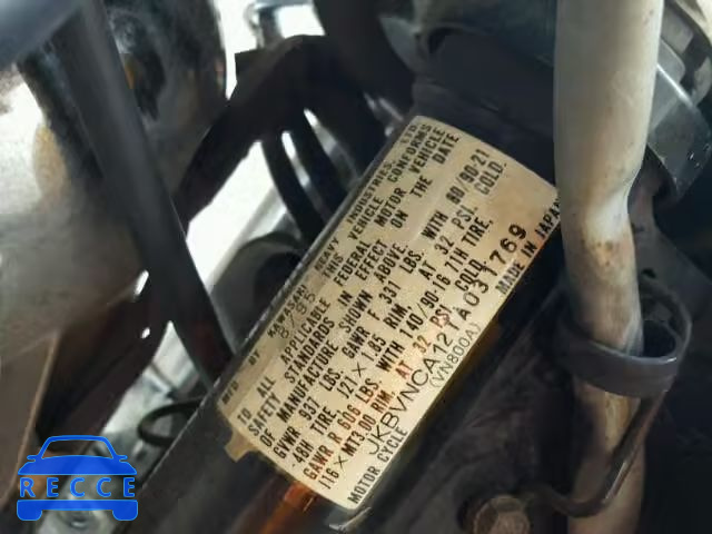 2001 KAWASAKI VN800 JKBVNCA121A031769 зображення 9