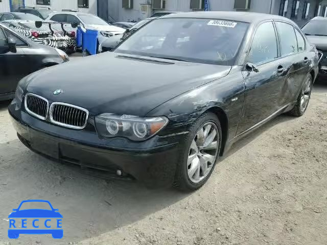 2004 BMW 745LI WBAGN63454DS47107 зображення 1