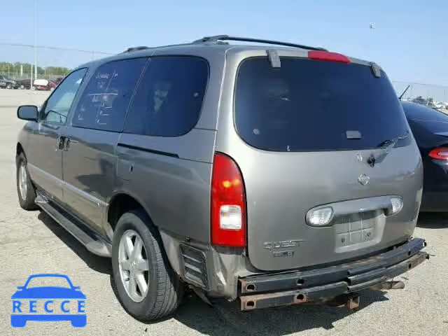 2001 NISSAN QUEST GLE 4N2ZN17T41D817669 image 2