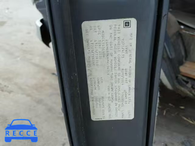 1993 CHEVROLET SPORTVAN G 2GAHG39KXP4134718 image 9
