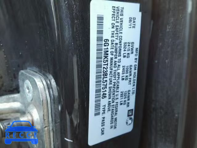 2011 CHEVROLET CAPRICE PO 6G1MK5T23BL575146 image 9