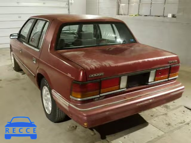 1992 DODGE SPIRIT 1B3XA4632NF275511 image 2