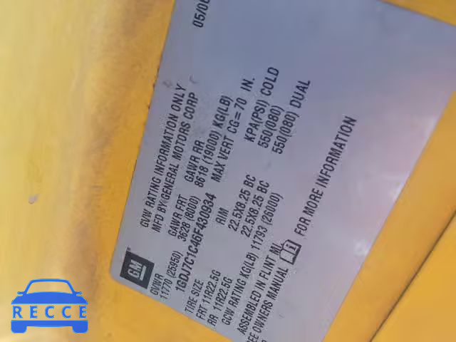 2006 GMC C7500 C7C0 1GDJ7C1C46F430934 image 9