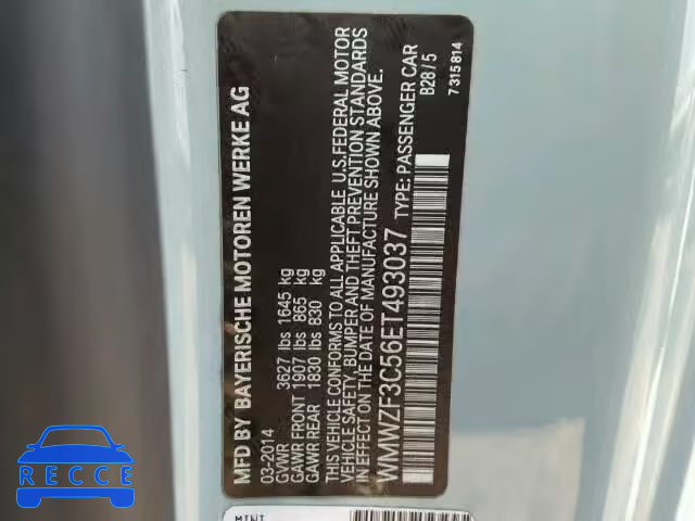 2014 MINI COOPER CLU WMWZF3C56ET493037 image 9