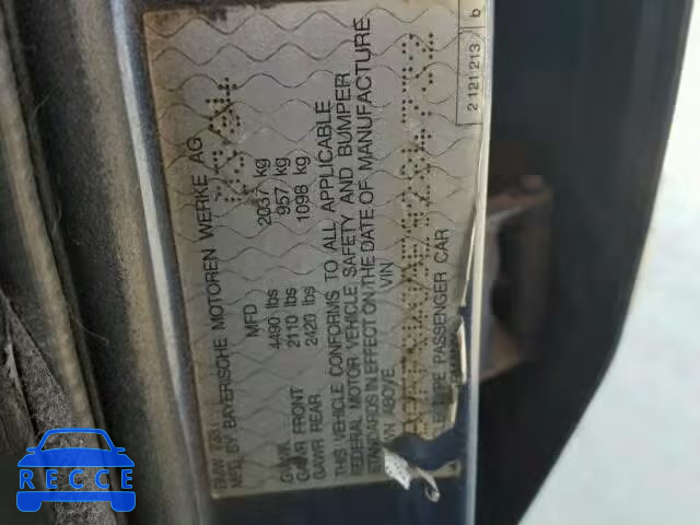 1984 BMW 733I AUTOMATIC WBAFF8409E9284732 image 9