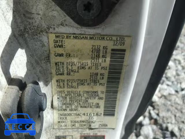 2010 NISSAN FRONTIER 1N6BD0CT6AC416182 image 9