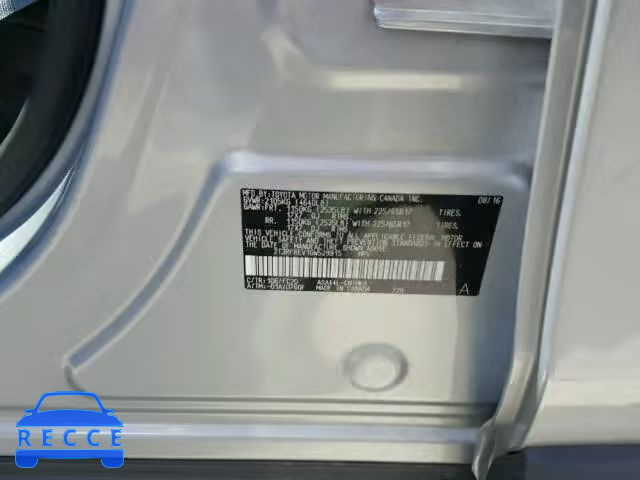 2016 TOYOTA RAV4 2T3RFREV1GW529915 image 9