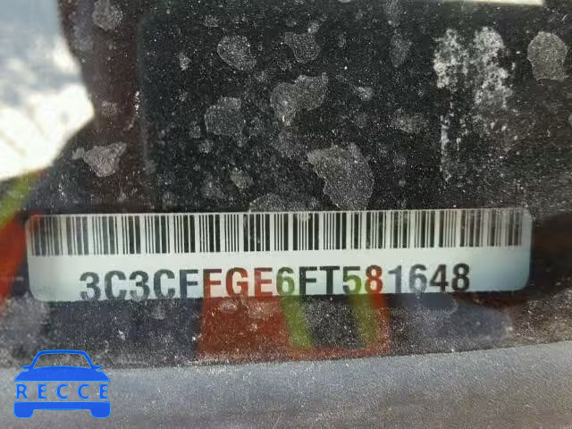 2015 FIAT 500 ELECTR 3C3CFFGE6FT581648 зображення 9