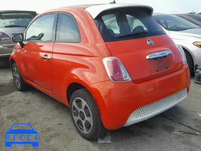 2015 FIAT 500 ELECTR 3C3CFFGE6FT581648 зображення 2