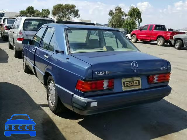 1989 MERCEDES-BENZ 190 WDBDA29D7KF573668 image 2