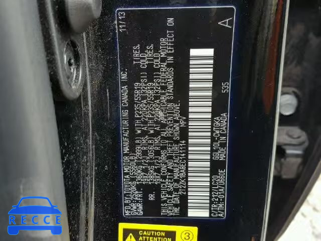 2014 LEXUS RX 2T2ZK1BA8EC141114 image 9