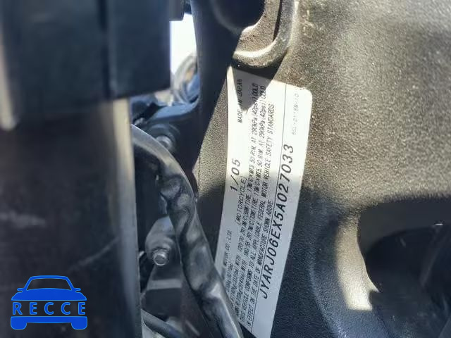 2005 YAMAHA YZFR6 L JYARJ06EX5A027033 image 9