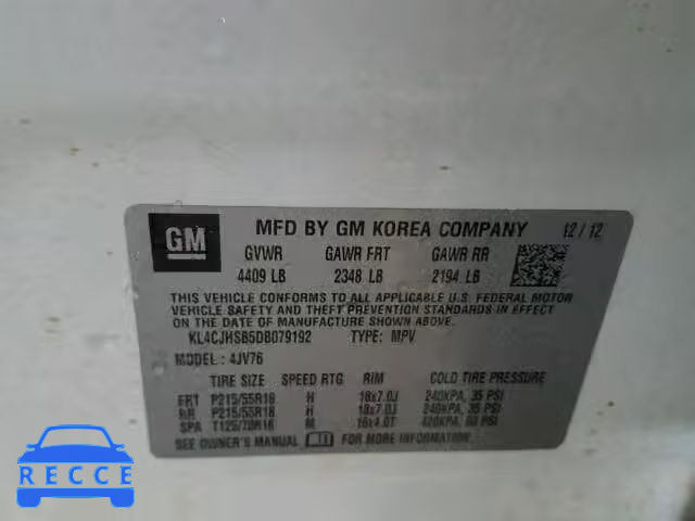 2013 BUICK ENCORE PRE KL4CJHSB5DB079192 image 12