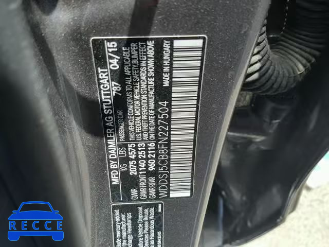 2015 MERCEDES-BENZ CLA 45 AMG WDDSJ5CB8FN227504 image 9