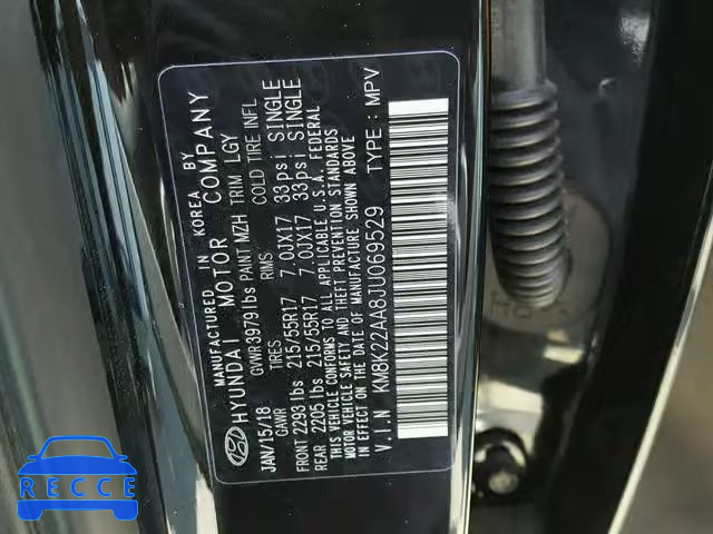 2018 HYUNDAI KONA SEL KM8K22AA8JU069529 Bild 9