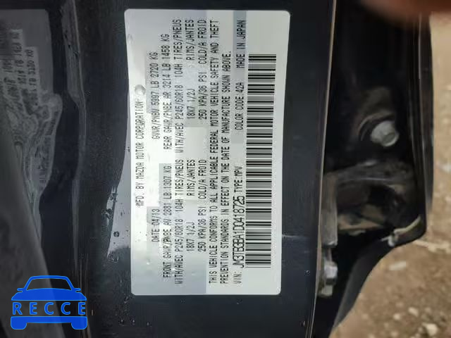 2013 MAZDA CX-9 SPORT JM3TB3BA1D0418725 image 9