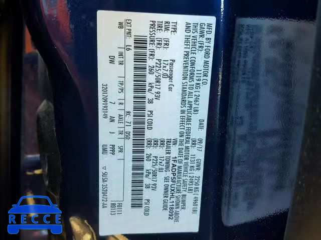 2017 FORD C-MAX TITA 1FADP5FUXHL118092 Bild 9