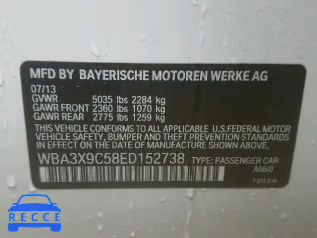2014 BMW 335 XIGT WBA3X9C58ED152738 image 9