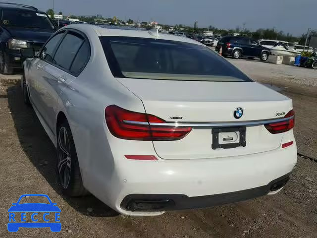 2016 BMW 750 XI WBA7F2C52GG417926 зображення 2