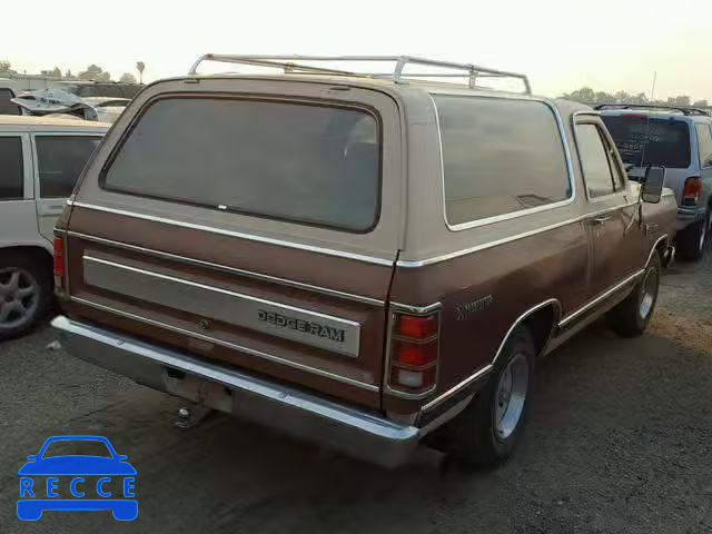 1984 DODGE RAMCHARGER 1B4GD12W5ES316013 image 3