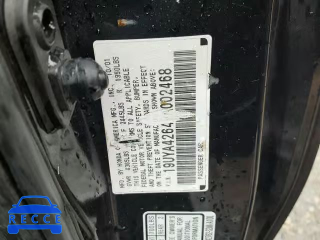 2002 ACURA 3.2CL TYPE 19UYA42642A002468 image 9