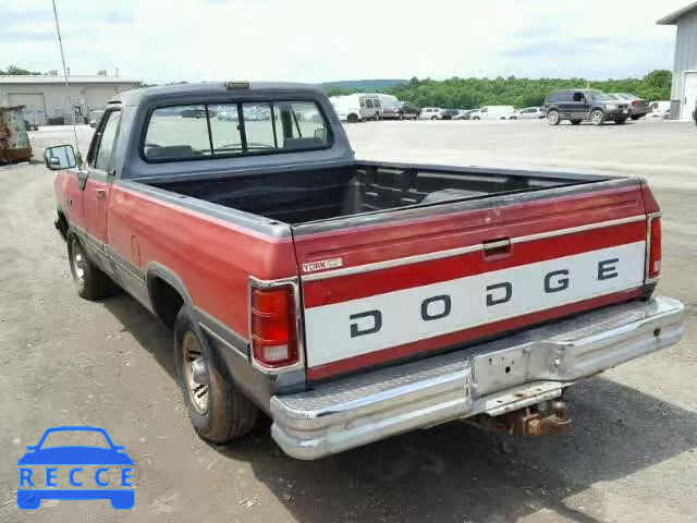 1991 DODGE D-SERIES D 1B7GE16Y0MS204732 зображення 2