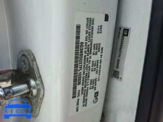 2015 CHEVROLET CAPRICE PO 6G3NS5U27FL103936 image 9