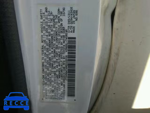 1991 TOYOTA PICKUP CAB JT5VN94T6M0022036 image 9