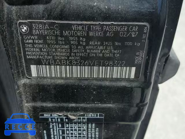 1997 BMW 328 IC AUT WBABK8326VET98322 image 9