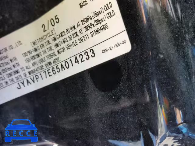 2005 YAMAHA XV1700 A JYAVP17E65A014233 image 9