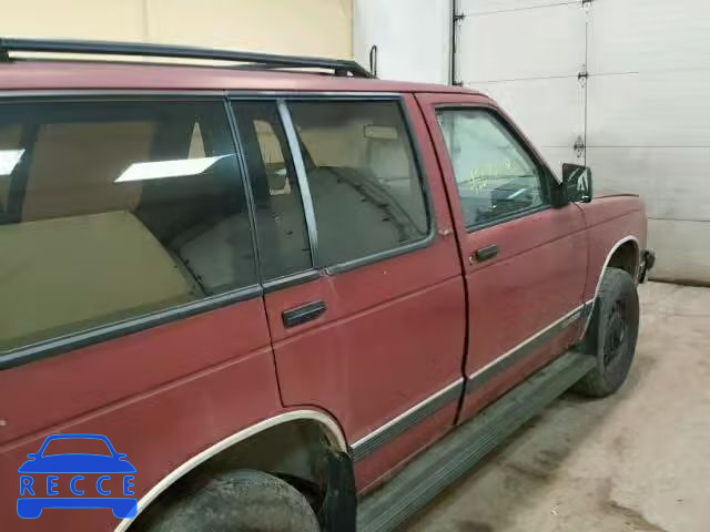 1991 CHEVROLET BLAZER S10 1GNDT13Z6M2189957 зображення 9