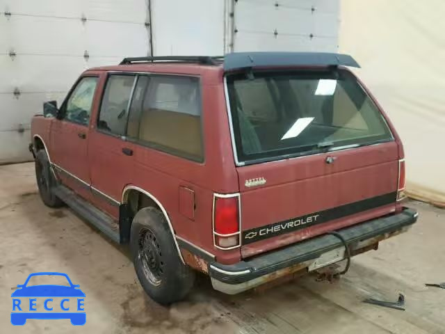 1991 CHEVROLET BLAZER S10 1GNDT13Z6M2189957 image 2